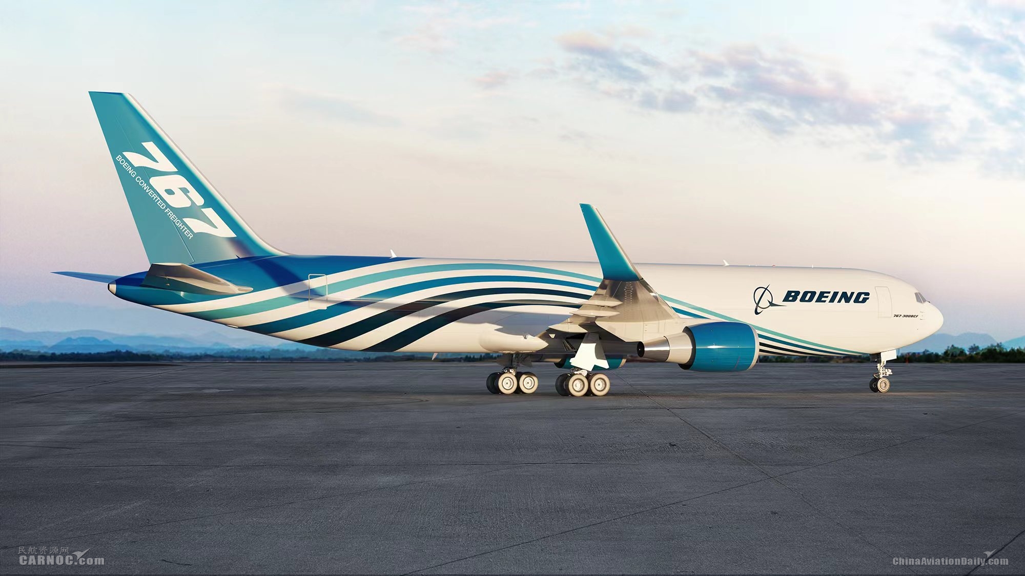 首架在中国完工的767-300波音改装货机交付594021_ 首架在中国完工的767-300波音改装货机交付